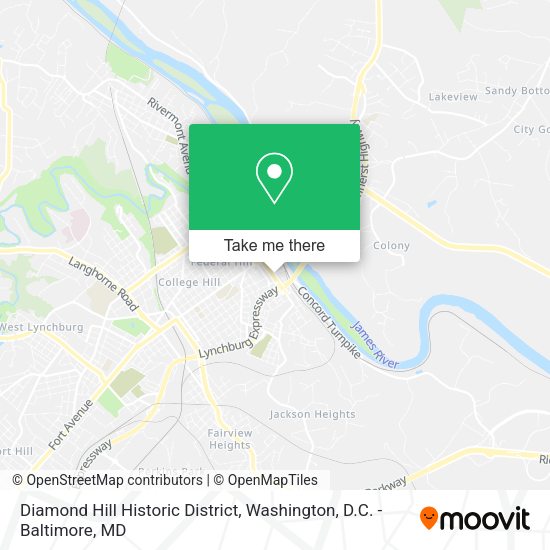 Diamond Hill Historic District map