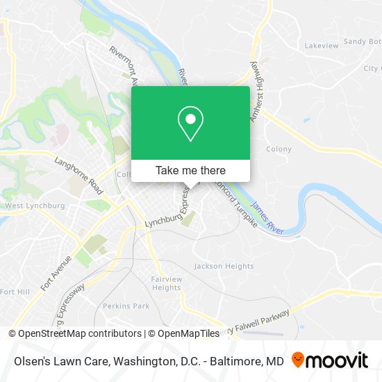 Mapa de Olsen's Lawn Care