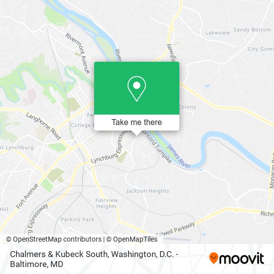 Chalmers & Kubeck South map