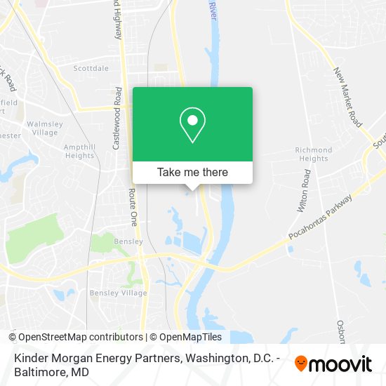 Kinder Morgan Energy Partners map