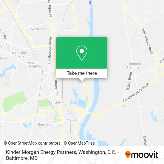 Kinder Morgan Energy Partners map