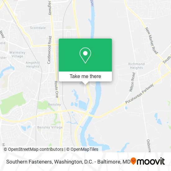 Southern Fasteners map