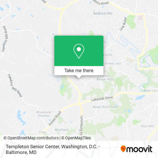 Mapa de Templeton Senior Center