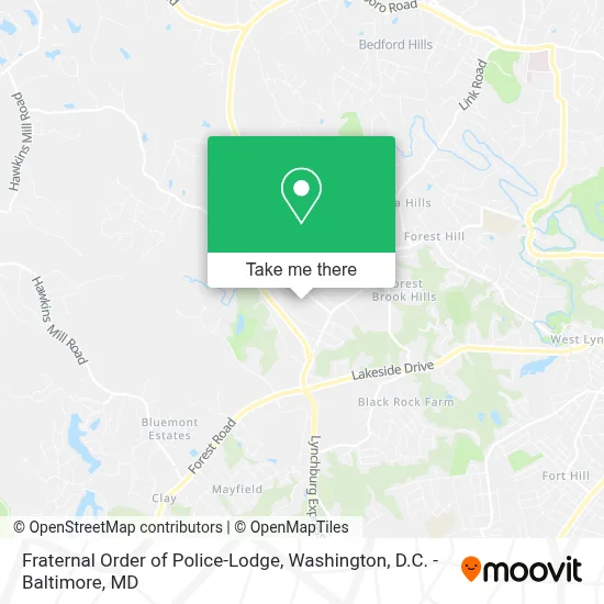 Fraternal Order of Police-Lodge map