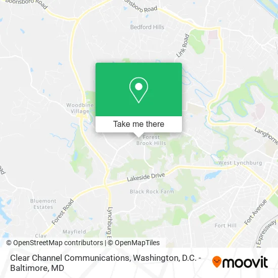 Clear Channel Communications map