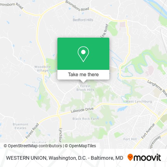 WESTERN UNION map