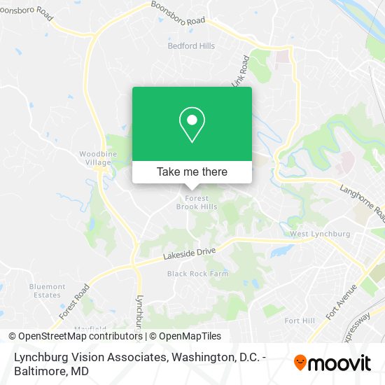 Lynchburg Vision Associates map