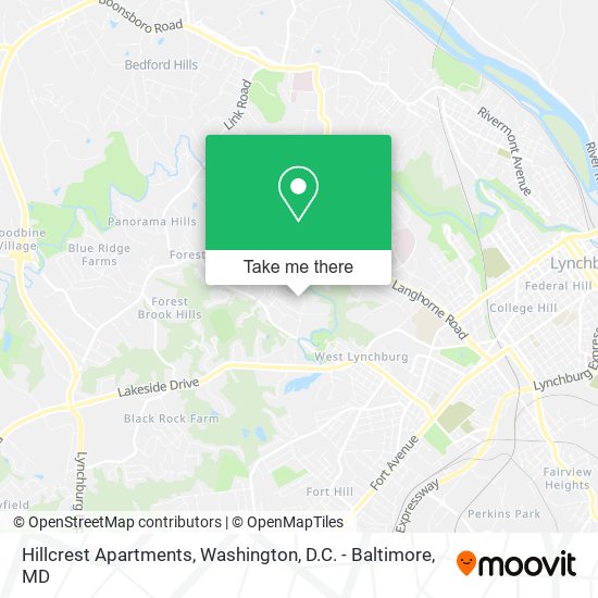 Hillcrest Apartments map