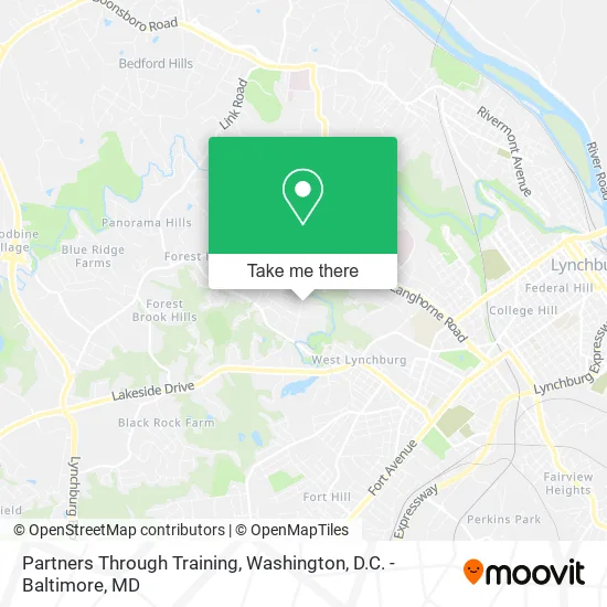 Partners Through Training map