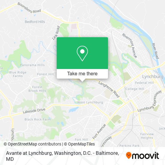 Mapa de Avante at Lynchburg