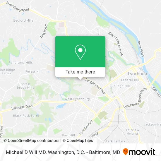 Michael D Will MD map