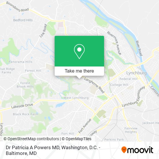 Mapa de Dr Patricia A Powers MD