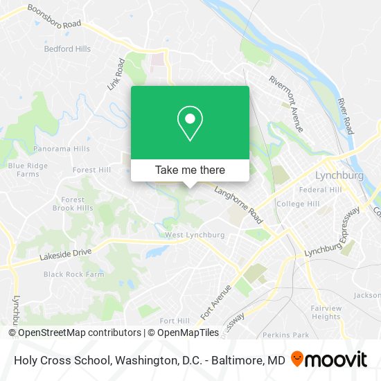 Holy Cross School map