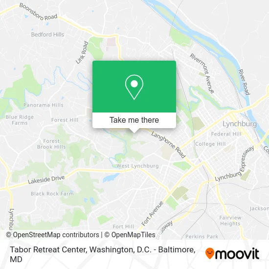 Tabor Retreat Center map