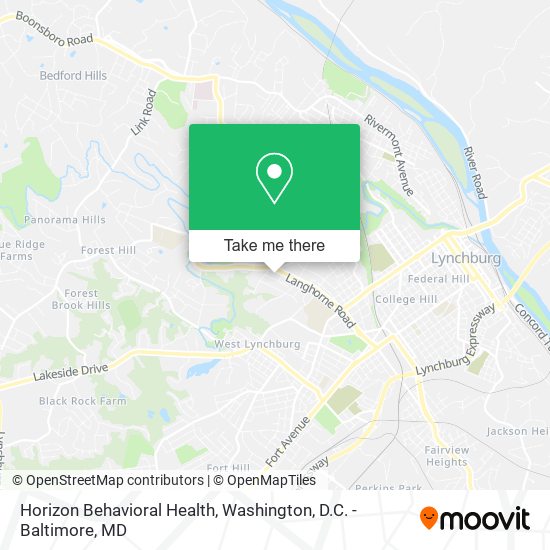 Horizon Behavioral Health map