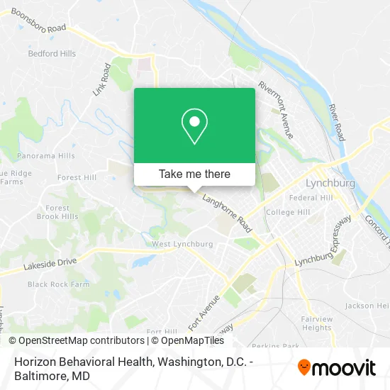 Horizon Behavioral Health map
