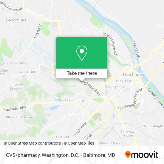 CVS/pharmacy map