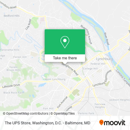 The UPS Store map