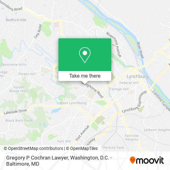 Gregory P Cochran Lawyer map