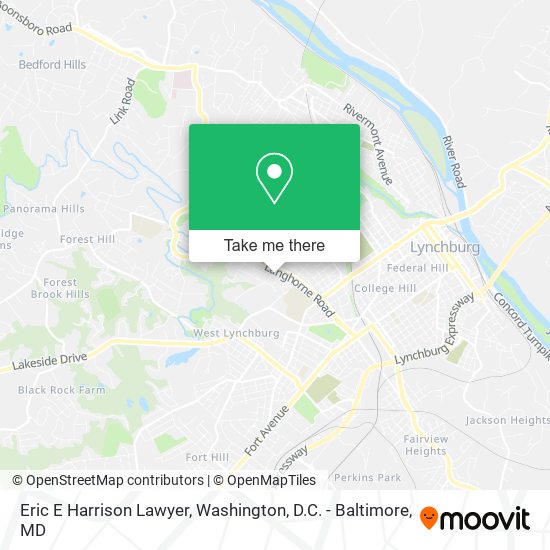 Eric E Harrison Lawyer map