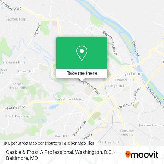 Caskie & Frost A Professional map