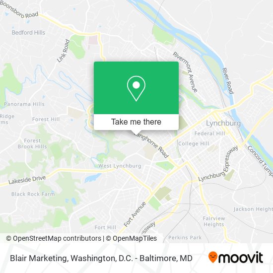 Blair Marketing map