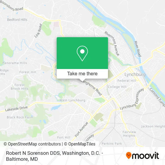 Robert N Sorenson DDS map