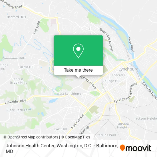 Johnson Health Center map
