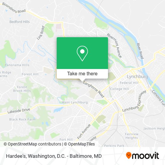 Mapa de Hardee's