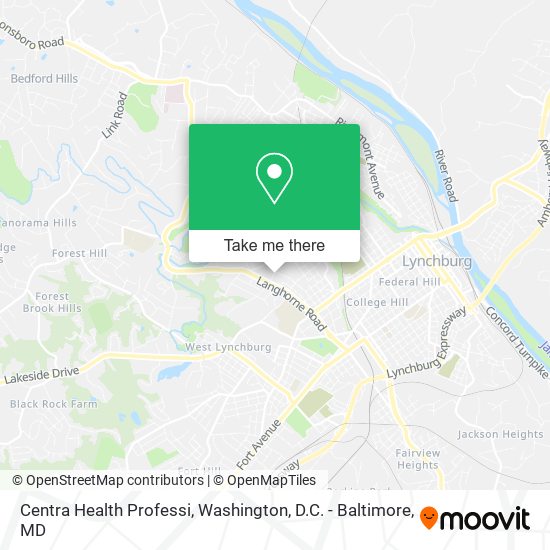 Mapa de Centra Health Professi
