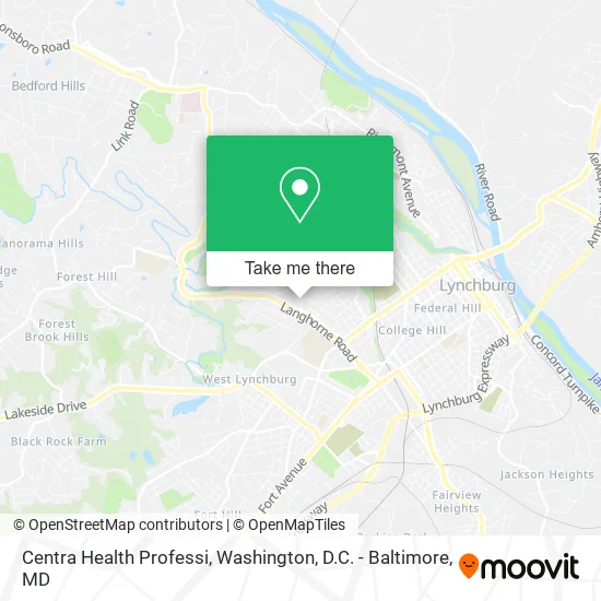 Centra Health Professi map