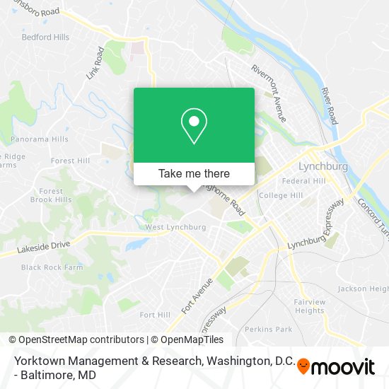 Yorktown Management & Research map