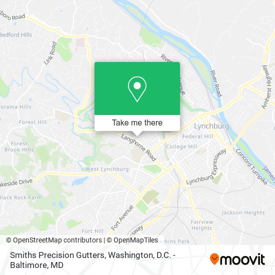 Mapa de Smiths Precision Gutters