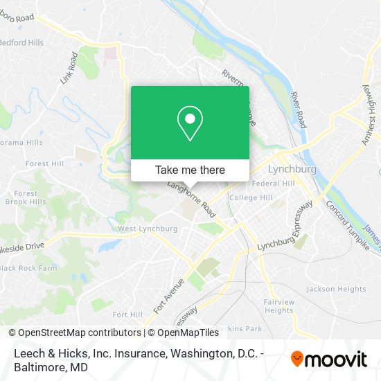 Mapa de Leech & Hicks, Inc. Insurance