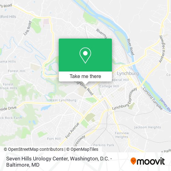 Seven Hills Urology Center map