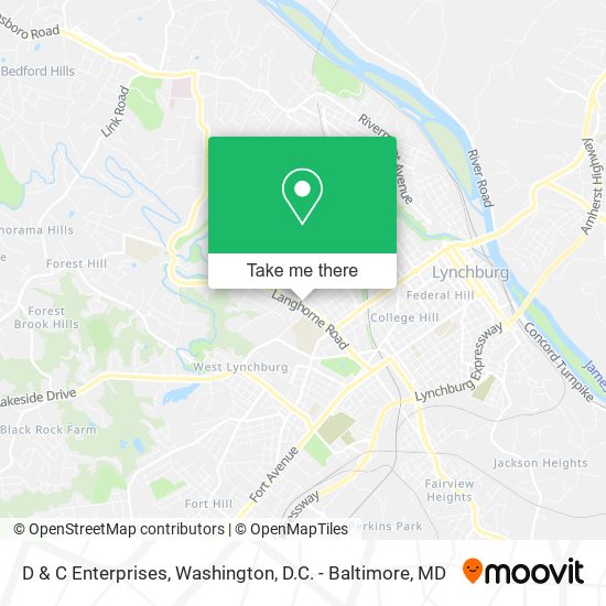D & C Enterprises map