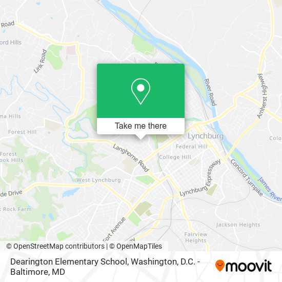 Mapa de Dearington Elementary School