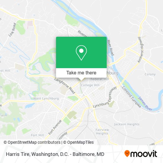 Harris Tire map