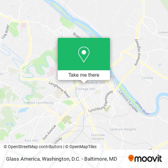 Mapa de Glass America