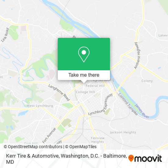 Mapa de Kerr Tire & Automotive