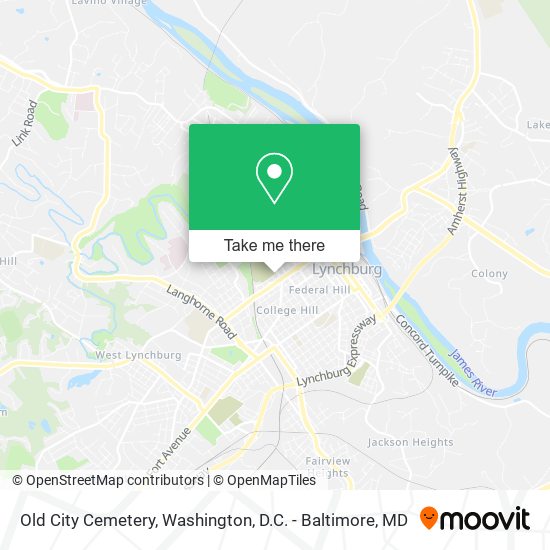 Mapa de Old City Cemetery