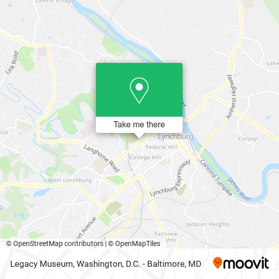 Mapa de Legacy Museum