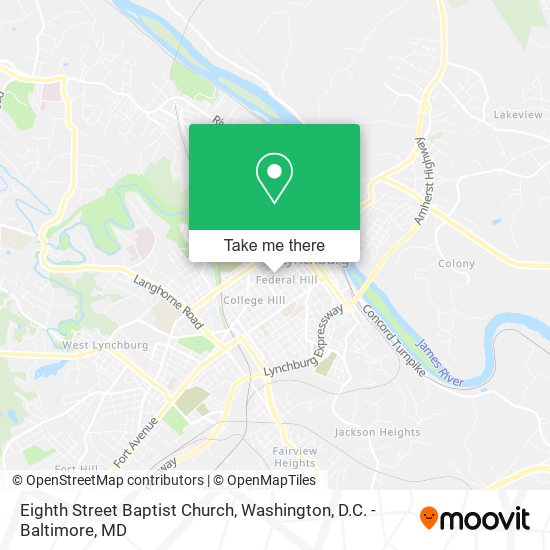Eighth Street Baptist Church map