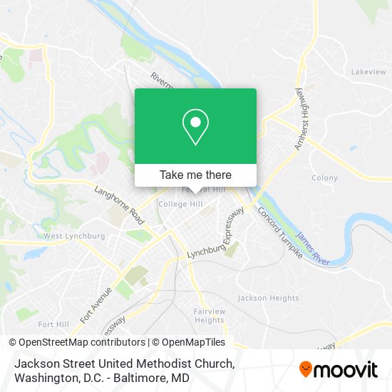 Jackson Street United Methodist Church map