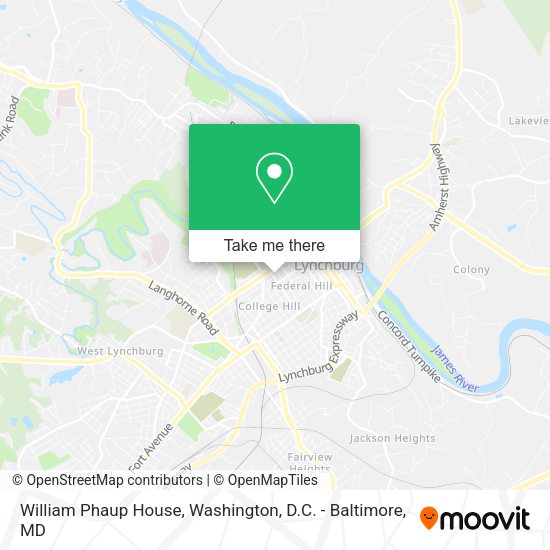 William Phaup House map
