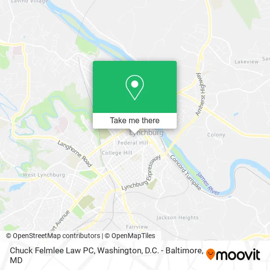 Chuck Felmlee Law PC map