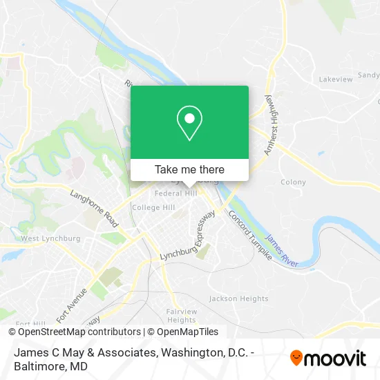 Mapa de James C May & Associates