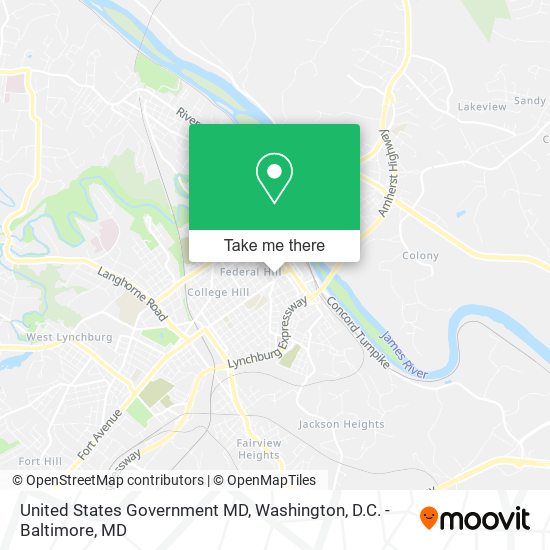 Mapa de United States Government MD