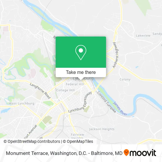 Monument Terrace map