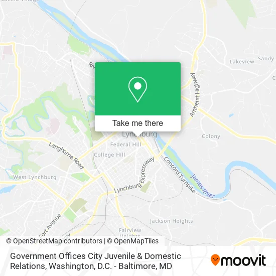 Mapa de Government Offices City Juvenile & Domestic Relations